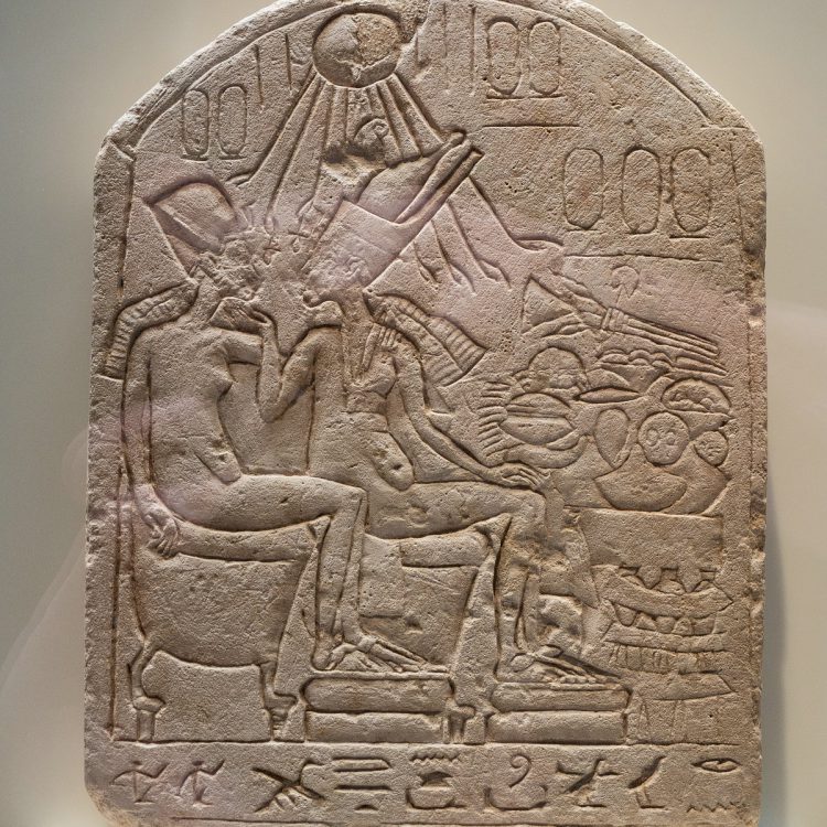 Neues Museum, Königliches Paar beim Mahl (ca. 1345 v. unserer Zeitrechnung)