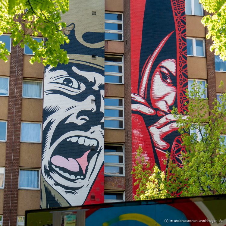 Der Blick, Mural in der Bülowstraße
