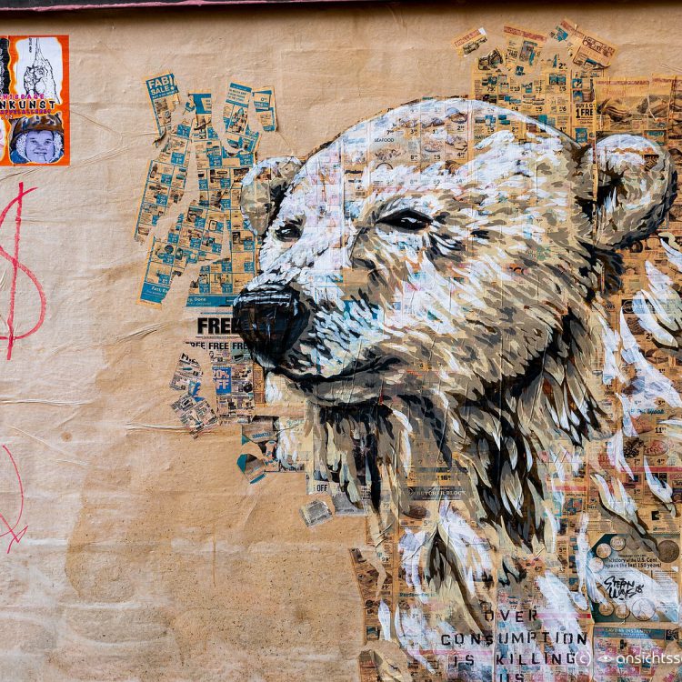 Polarbär, Mural in der Bülowstraße